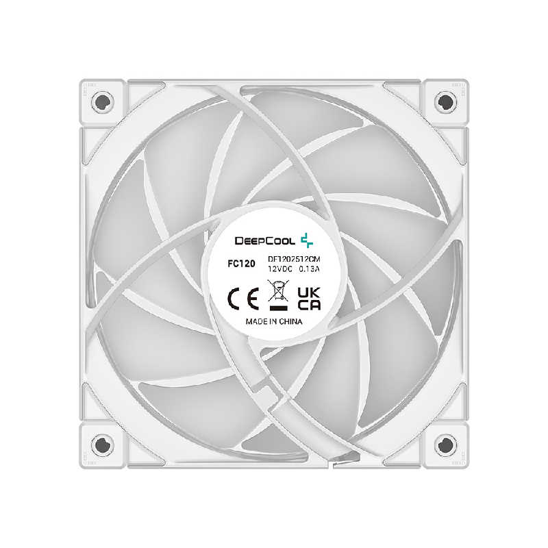 deepcool-fc120-white-3 فن کیس دیپ کول مدل FC120 White بسته سه عددی (پشت)