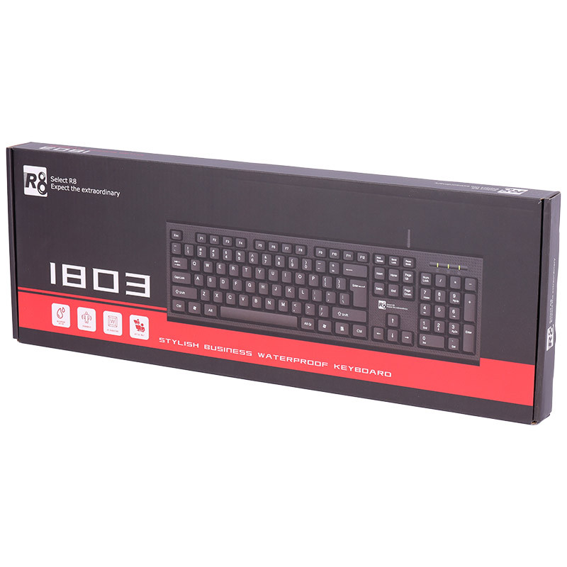کیبورد با سیم R8 مدل 1803 (جعبه)